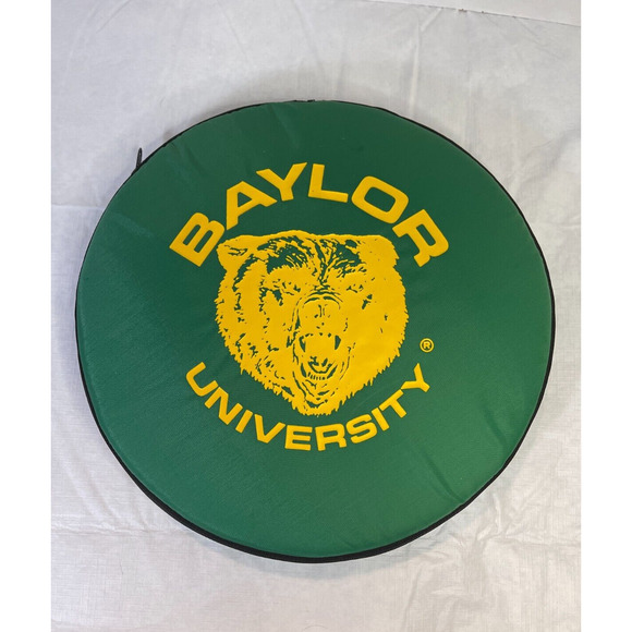 Vintage Baylor Bears Hide-N-Seek Pack Padded Seat/Stadium Cushion Duffle Bag - Picture 9 of 12